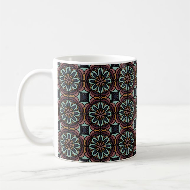Geometrisches Muster Kaffeetasse (Links)