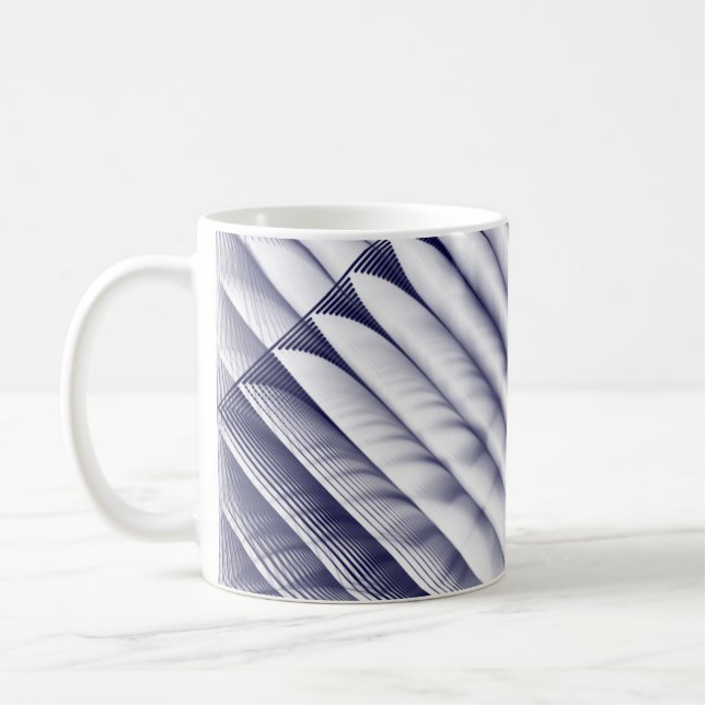 Geometrisches Muster Kaffeetasse (Links)