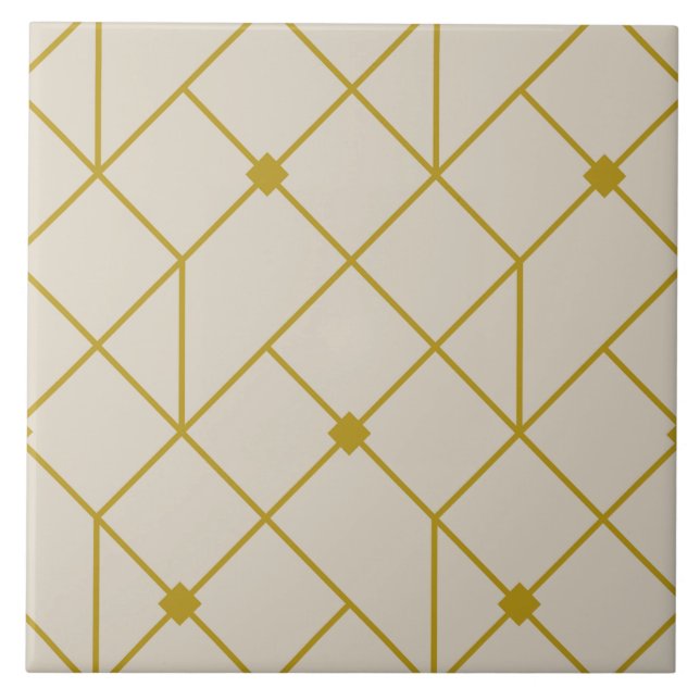 Geometrisches Muster Klassiker Fliese (Vorderseite)