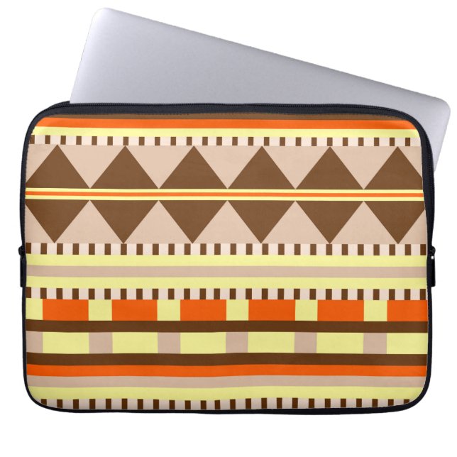 Geometrisches Muster Laptopschutzhülle (Vorderseite)