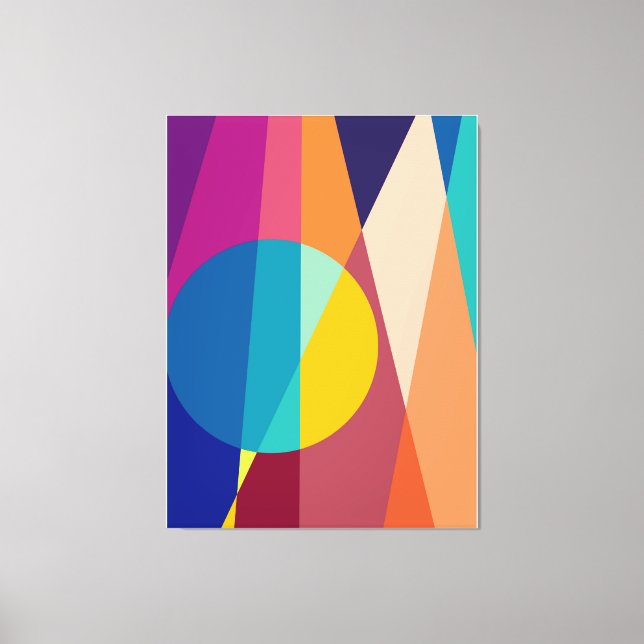 Geometrisches Muster Leinwanddruck (Vorderseite)