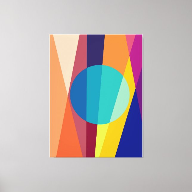 Geometrisches Muster Leinwanddruck (Vorderseite)