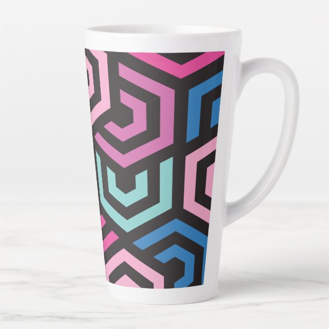 Geometrisches Muster Milchtasse (Rechts)