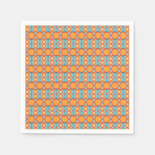 Geometrisches Muster mit dynamischem Colo Serviette