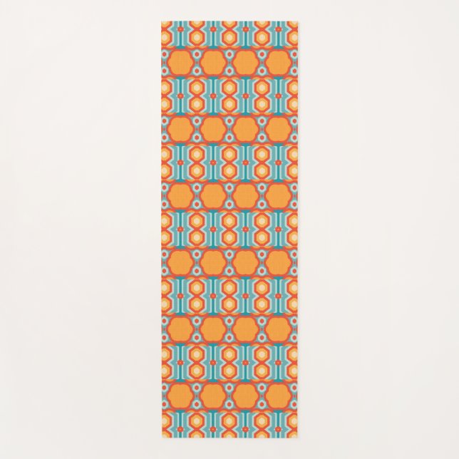 Geometrisches Muster mit dynamischem Colo Yogamatte (Vorderseite)