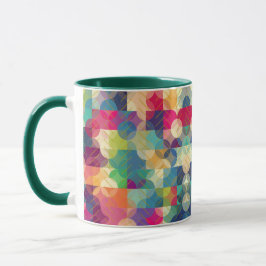 Geometrisches Muster mit Gold Overlay-Tasse Tasse