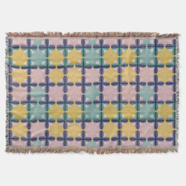 Geometrisches Muster mit lebhaften Farben Decke