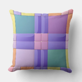 Geometrisches Muster mit lebhaften Farben Kissen
