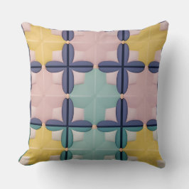 Geometrisches Muster mit lebhaften Farben Kissen