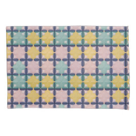 Geometrisches Muster mit lebhaften Farben Kissenbezug