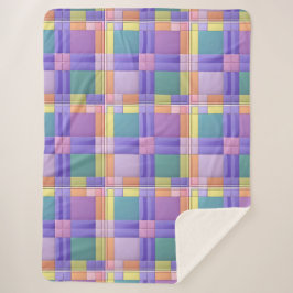 Geometrisches Muster mit lebhaften Farben Sherpadecke