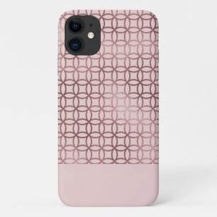 Geometrisches Muster mit Rose Gold Foil Texture Case-Mate iPhone Hülle