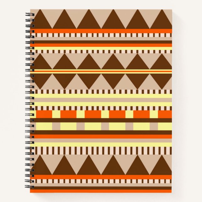 Geometrisches Muster Notizbuch (Vorderseite)