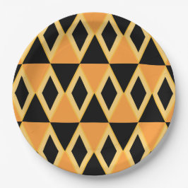 Geometrisches Muster Pappteller