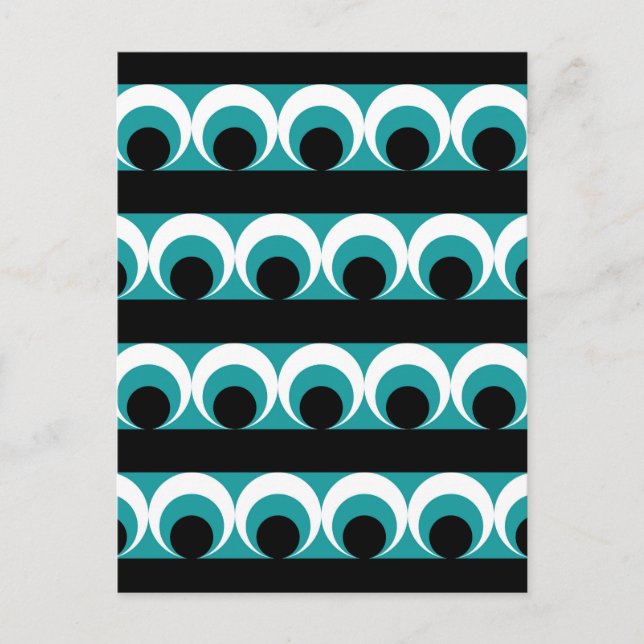 Geometrisches Muster Postkarte (Vorderseite)