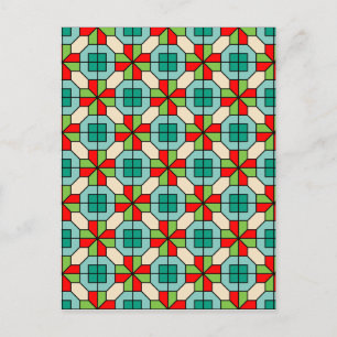 Geometrisches Muster Postkarte