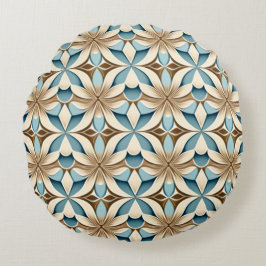 Geometrisches Muster Rundes Kissen