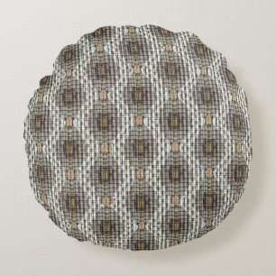 Geometrisches Muster Rundes Kissen
