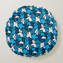 Geometrisches Muster Rundes Kissen