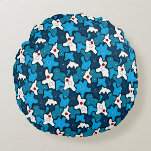 Geometrisches Muster Rundes Kissen