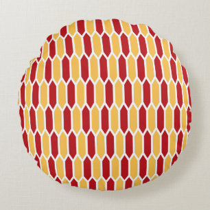 Geometrisches Muster Rundes Kissen