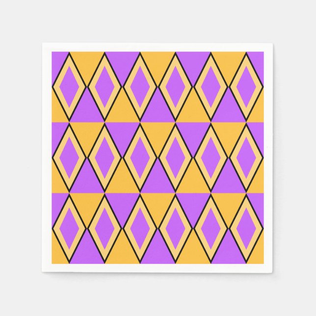 Geometrisches Muster Serviette (Vorderseite)