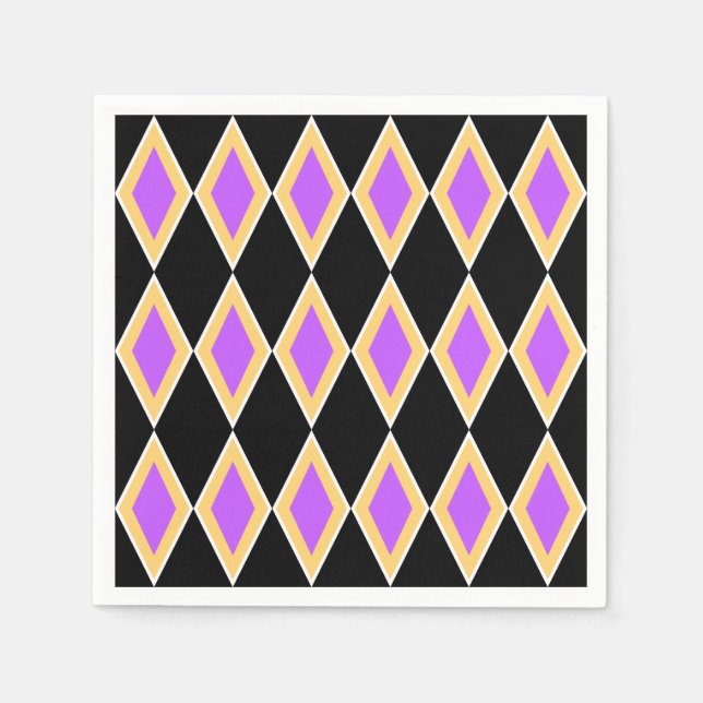 Geometrisches Muster Serviette (Vorderseite)