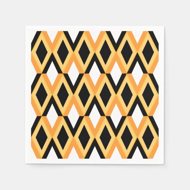 Geometrisches Muster Serviette (Vorderseite)