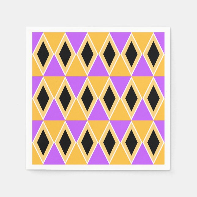 Geometrisches Muster Serviette (Vorderseite)