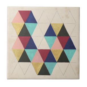 Geometrisches Muster-Spiel III Fliese