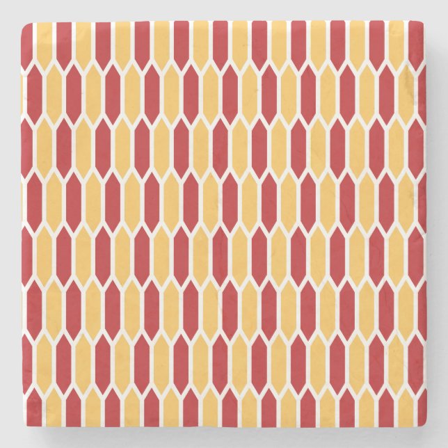 Geometrisches Muster Steinuntersetzer (Vorderseite)