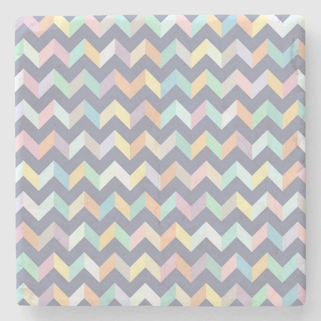 Geometrisches Muster Steinuntersetzer (Vorderseite)