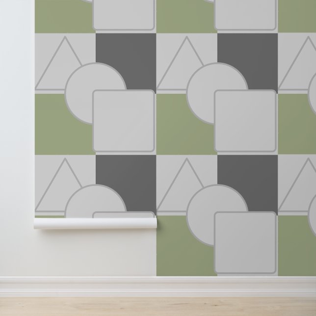 Geometrisches Muster Tapete (Anwendung)