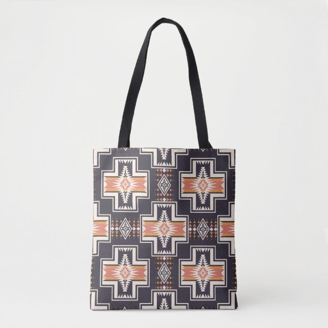 Geometrisches Muster-Totbeutel mit Symmetrie Tasche (Vorderseite)