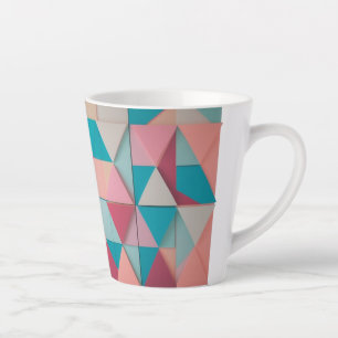 Geometrisches Muster von Pastel - Kleine Latte-Tas Milchtasse