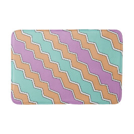 Geometrisches Muster von ZigZag Badematte