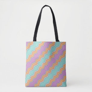 Geometrisches Muster von ZigZag Tasche