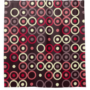 Geometrisches Musterdesign abstrakt, kunstvoll, gr Duschvorhang