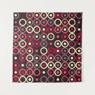 Geometrisches Musterdesign abstrakt, kunstvoll, gr Wandteppich