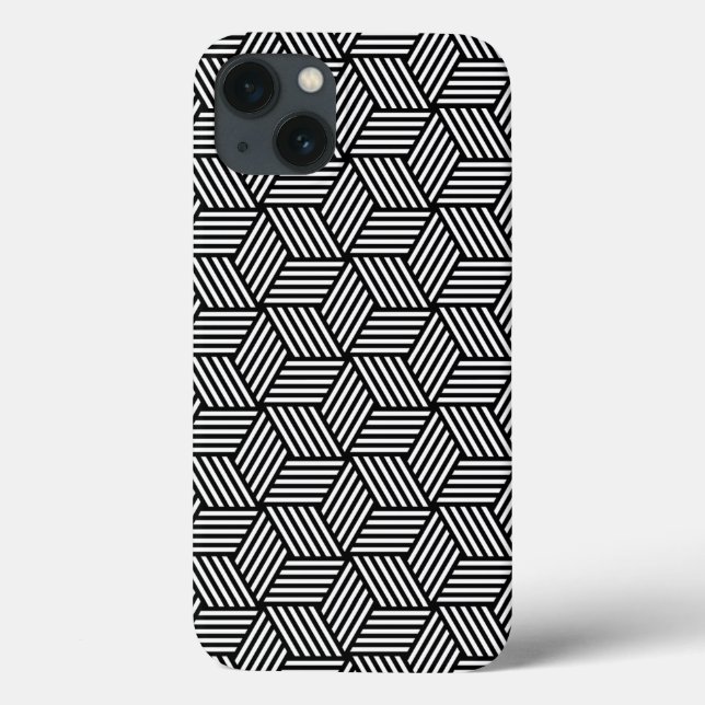 Geometrisches Musterdesign Case-Mate iPhone Hülle (Rückseite)