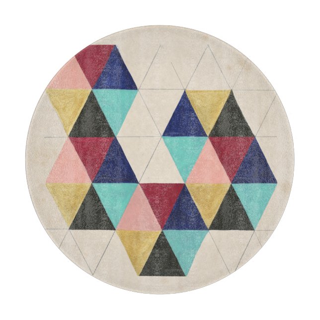 Geometrisches Musterspiel III Schneidebrett (Vorderseite)