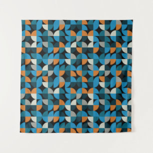 Geometrisches, nahtloses Mosaikmuster, Hintergrund Wandteppich
