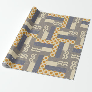 Geometrisches nahtloses Muster im Retrostil. Moder Geschenkpapier