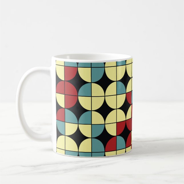 Geometrisches nahtloses Muster, modernes Design. Kaffeetasse (Links)