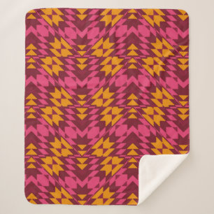 Geometrisches nahtloses Muster Sherpadecke