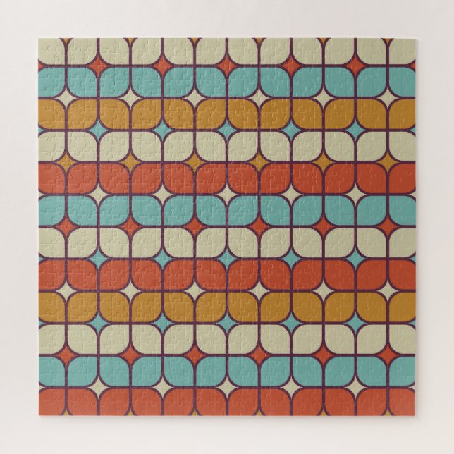 Geometrisches nahtloses Muster, Vintager Stil. (Vertikal)