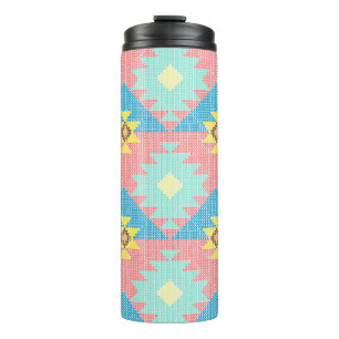 Geometrisches nahtloses Musterdesign, Wohngestaltu Thermosbecher