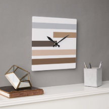 Geometrisches Natur-Erdfarbton-Streifen-Kunstmuste