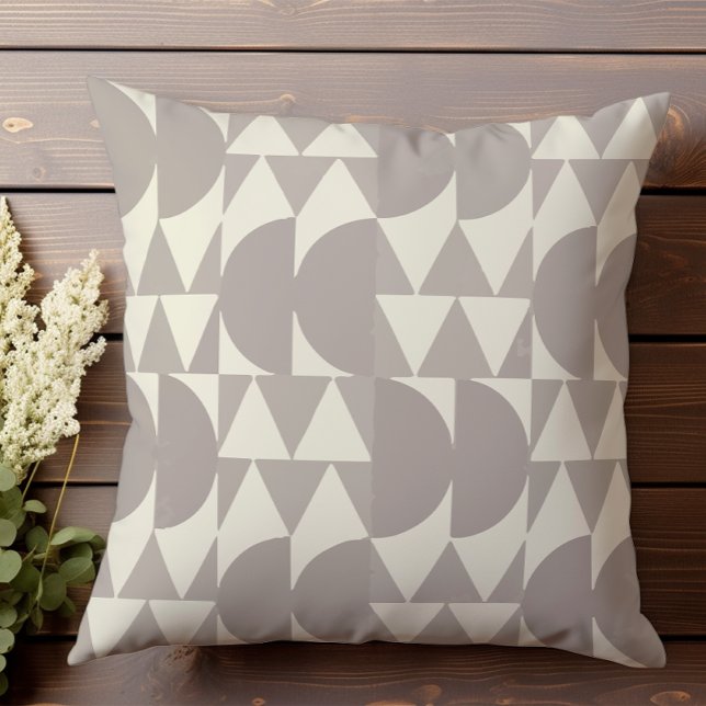 Geometrisches neutrales Halftonmuster Kissen (Von Creator hochgeladen)