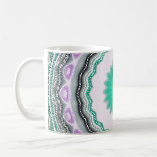 geometrisches Ornament. Dekorative Mosaiktextur. a Kaffeetasse
